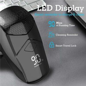 5-in-1 Head Shavers for Bald Men, Cordless LED Bald Head Shaver - Black